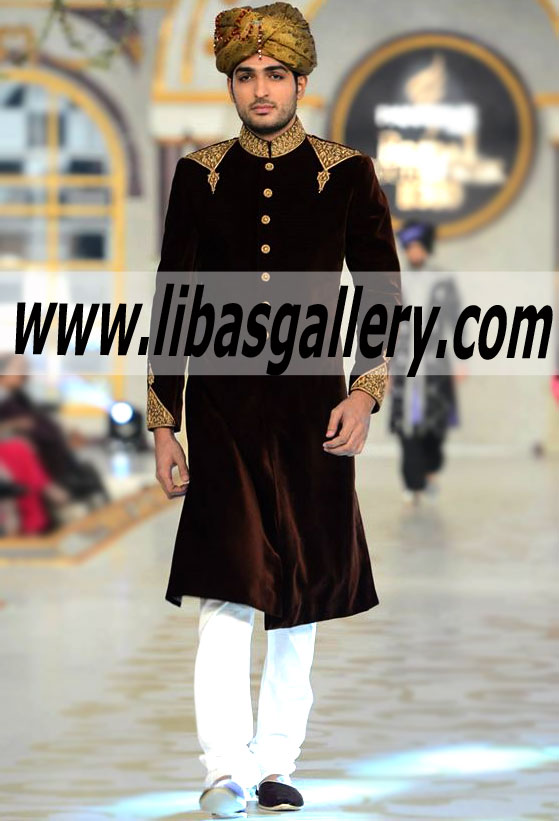Pakistani Designer Sherwani Style 450