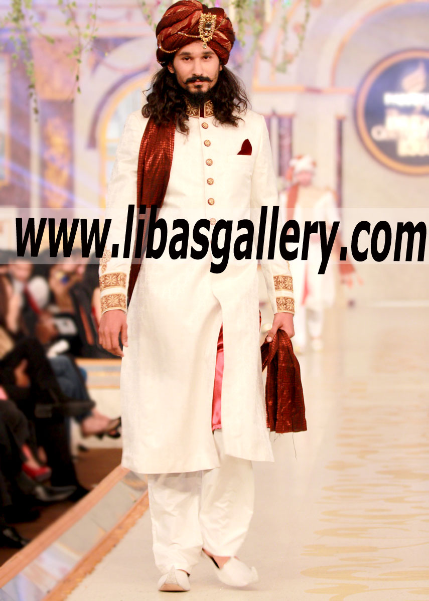 Pakistani Designer Sherwani Style 456
