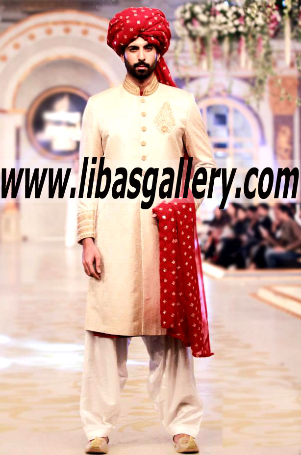 Pakistani Designer Sherwani Style 459