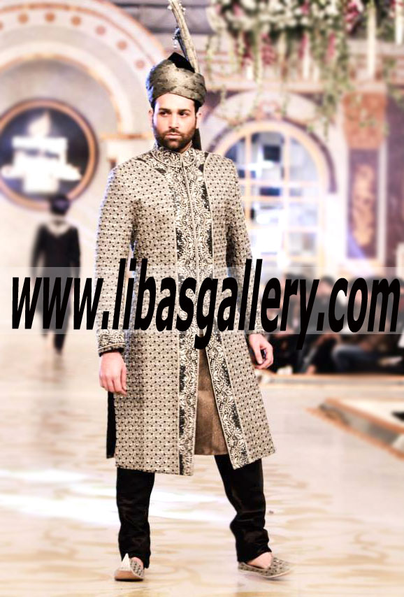 Pakistani Designer Sherwani Style 461