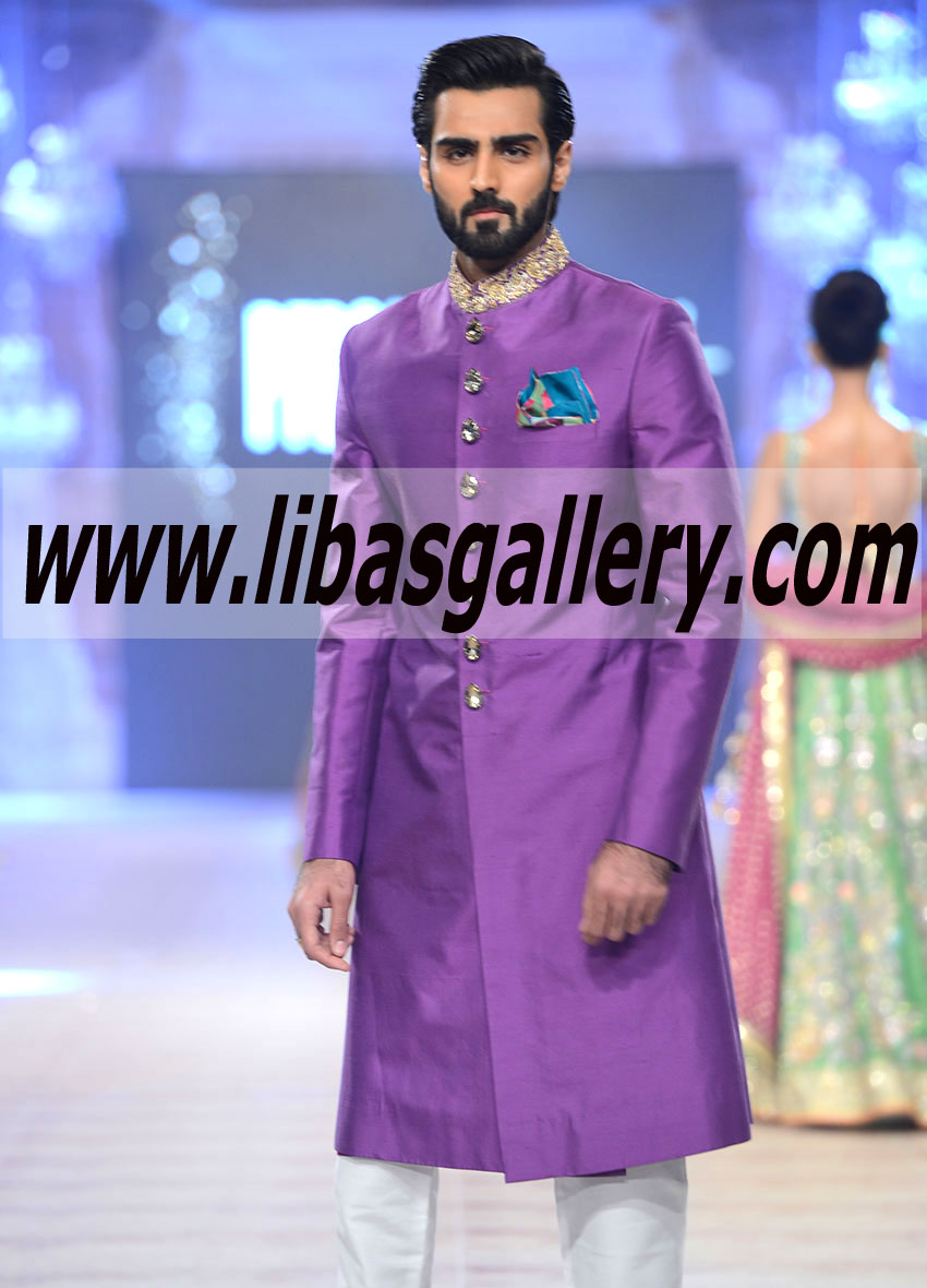 Pakistani Designer Sherwani Style 462