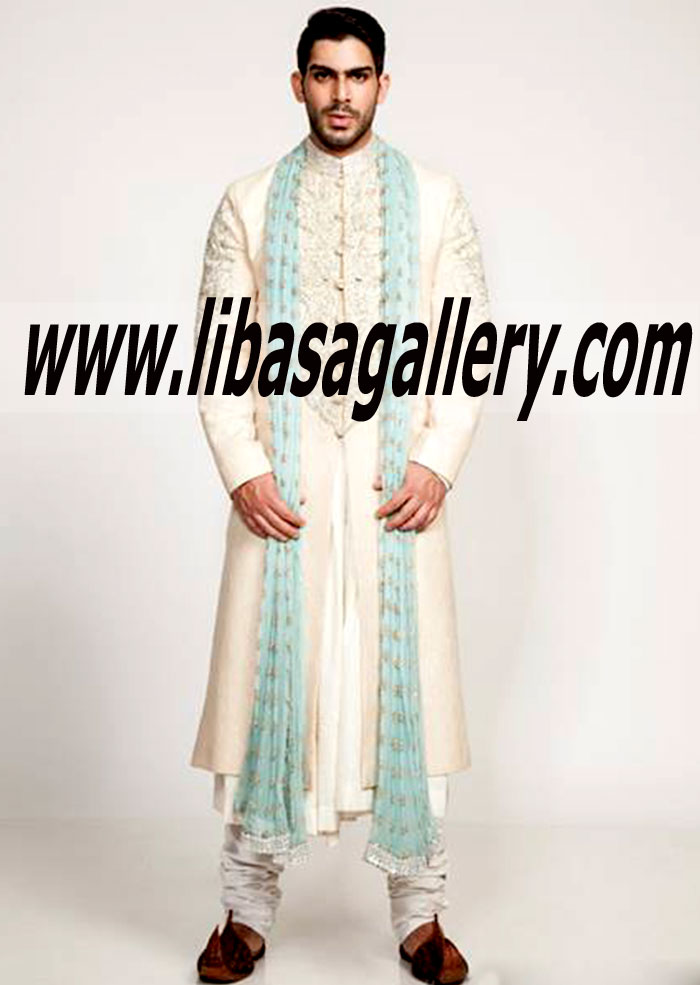 Pakistani Designer Sherwani Style 465
