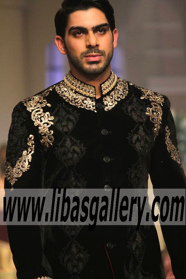 Pakistani Designer Sherwani Style 469