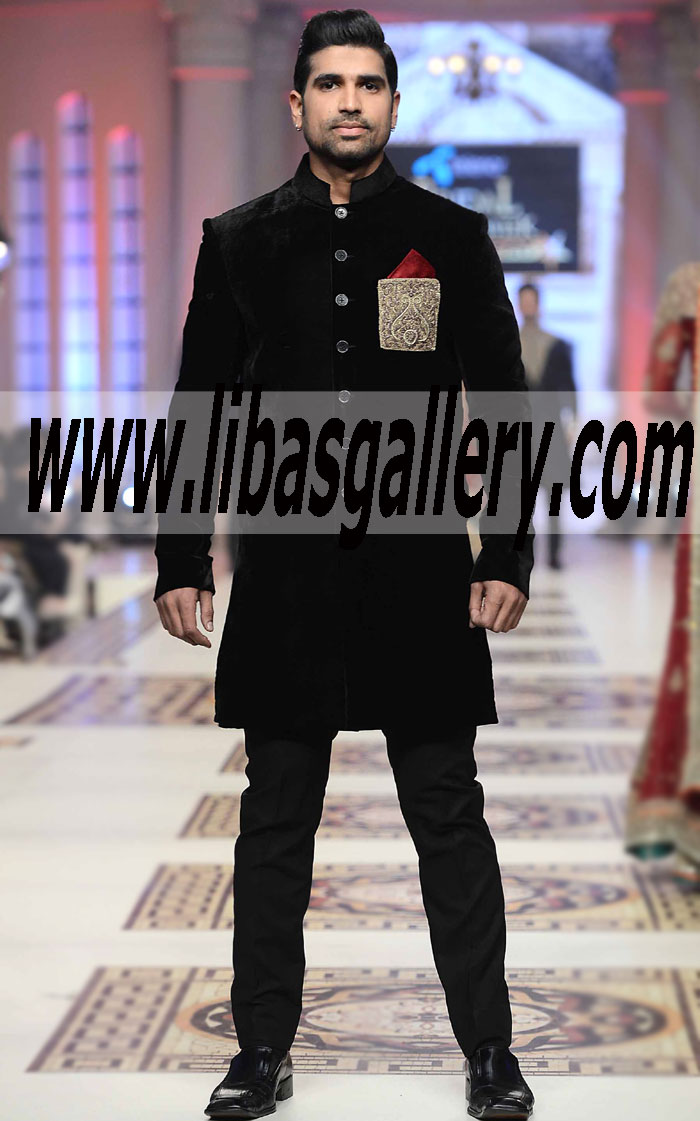 Pakistani Designer Sherwani Style 471