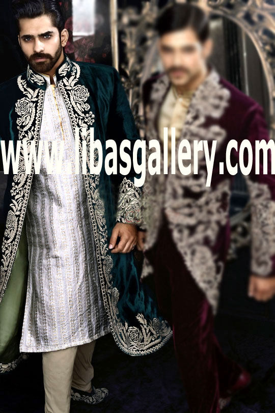 Pakistani Designer Sherwani Style 476