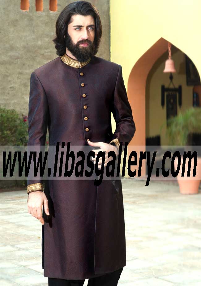 Superb Pakistani Wedding Sherwani Style 511