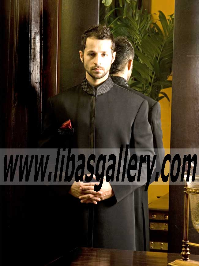Pakistani Designer Sherwani Style 518