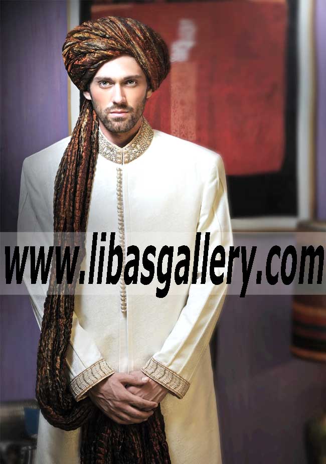 Pakistani Designer Sherwani Style 520