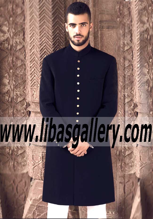 Amir Adnan Black Sherwani on Sale price in Stores Atlanta Georgia USA