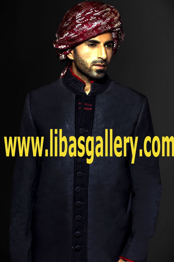 Pakistani Designer Sherwani Style 532