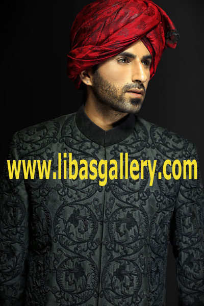 Pakistani Designer Sherwani Style 534