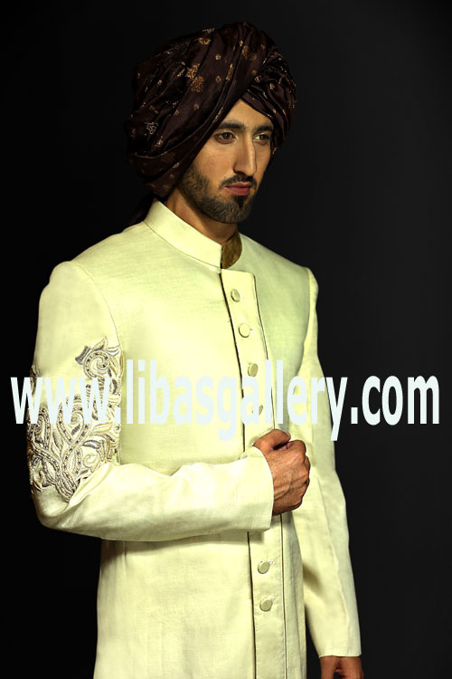 Graceful Wedding Sherwani Suit for Mens Graceful Wedding Sherwani sets 2015 2016 birmingham UK Ziggi studio Menswear Sherwani Sherwani Designs Men
