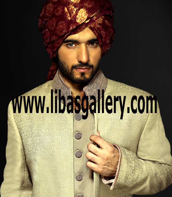 Decent Man ready for Nikah in sherwani
