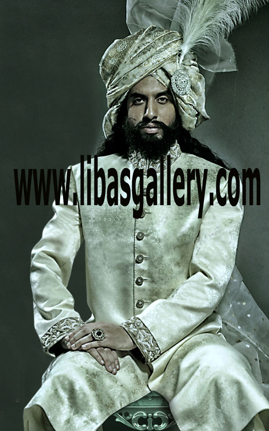 Photogenic Groom Embroidered Sherwani