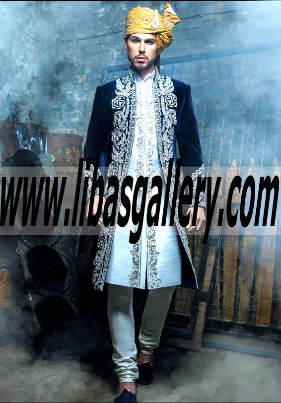 Embroidered sherwanis in dark shades for Dulha Groom perfect fitting stitching UK,USA,Canada,Australia,Oman Embroidered sherwanis in dark shades for Dulha Groom perfect fitting stitching UK,USA,Canada,Australia,Oman