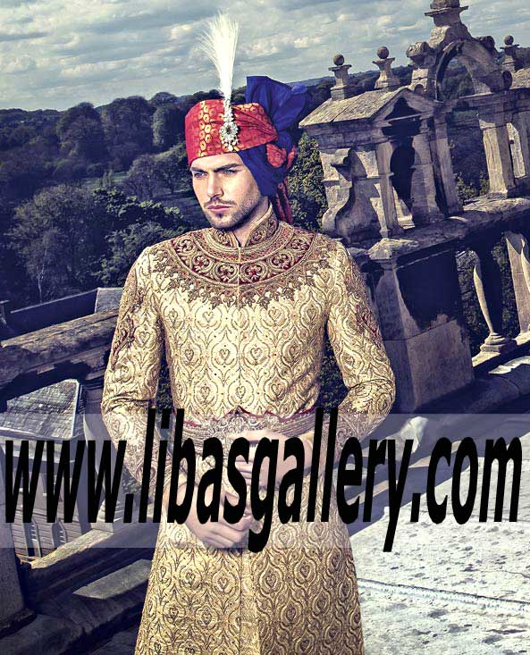 Fawn Wedding Sherwani Suit for Groom Fawn Wedding Sherwani Suits Groom Sherwani Forest Hills New York NY US Men