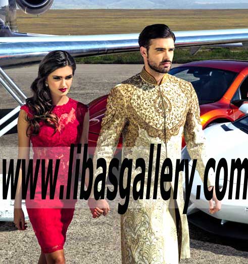 Eid Weddings Sherwani For Dulha Complete range of Groom Dulha sherwani for Nikah Wedding day 2016 UK,USa,Canada