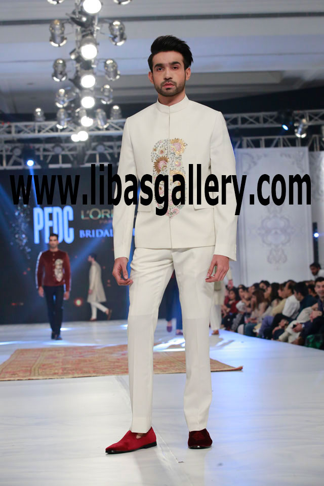 White Beautiful Wedding Prince Coat