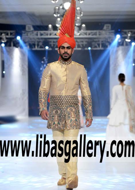 Short Length Sherwani Suit for Stylish Groom