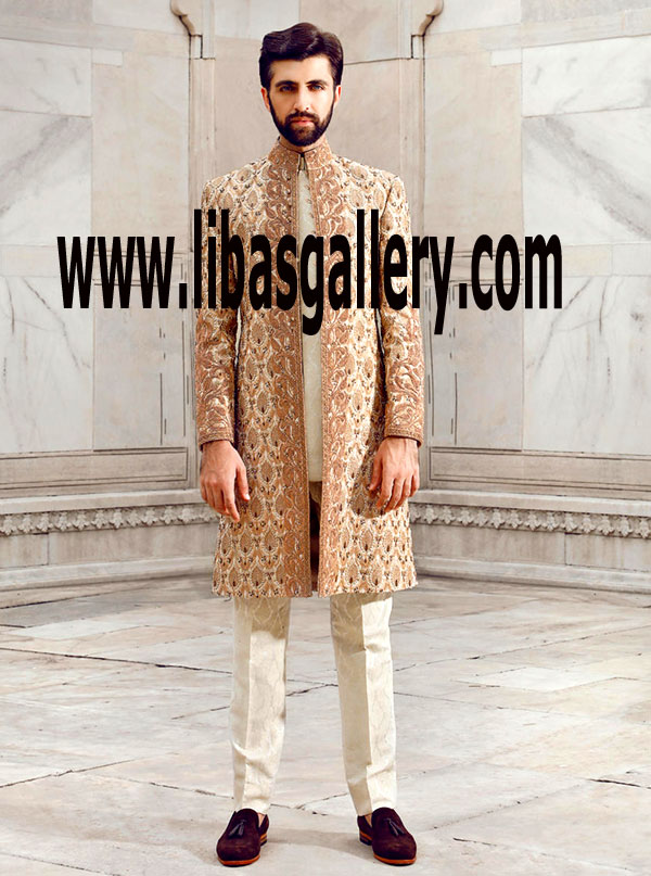 Latest Sherwani Designs for Men Groom by Famous Designer Pakistan to look Elegant among Wedding Guests UK,USA,Canada Latest Sherwani Designs for Men Groom by Famous Designer Pakistan to look Elegant among Wedding Guests UK,USA,Canada