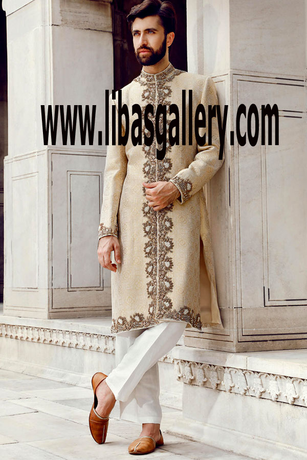 Wedding Sherwani Knee length New Arrival 2017 C