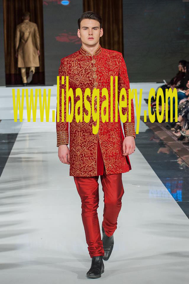 Embellished Groom Sherwani Suit Style no 4
