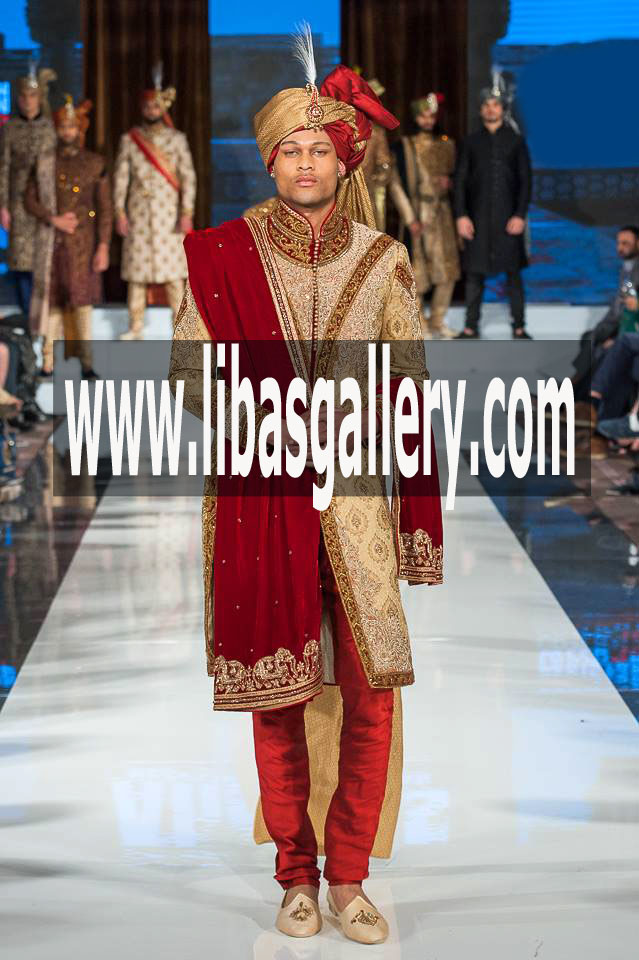 Embellished Groom Sherwani Suit Style no 17
