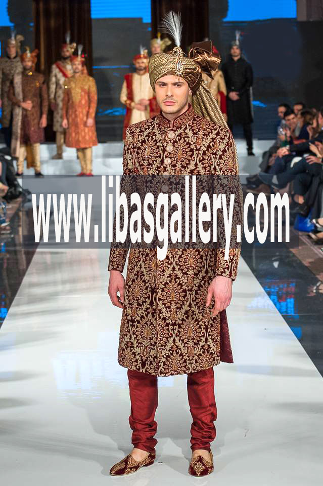Embellished Groom Sherwani Suit Style no 19