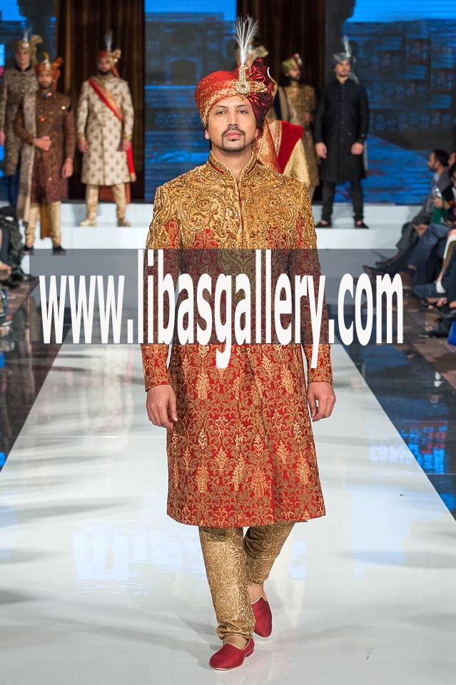 Maroon Color Sherwani with Gold Work all over front for Wheatish Skin Groom Dulha 2017 for Wedding Dorset Dorchester UK Maroon Color Sherwani with Gold Work all over front for Wheatish Skin Groom Dulha 2017 for Wedding Dorset Dorchester UK