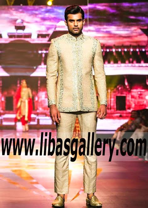 Indo Western Style Sherwani Suit for Groom from Sherwani Kingdom Article 2017 Wear Sherwani to Enjoy Wedding Reception DOHA Qatar Indo Western Style Sherwani Suit for Groom from Sherwani Kingdom Article 2017 Wear Sherwani to Enjoy Wedding Reception DOHA Qatar