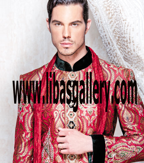 Latest Wedding Sherwani Collection 2017 4