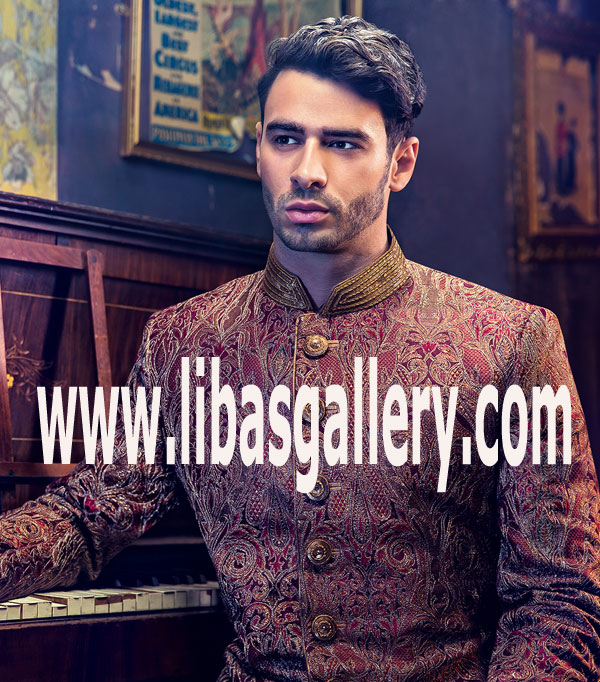 Latest Wedding Sherwani Collection 2017 21