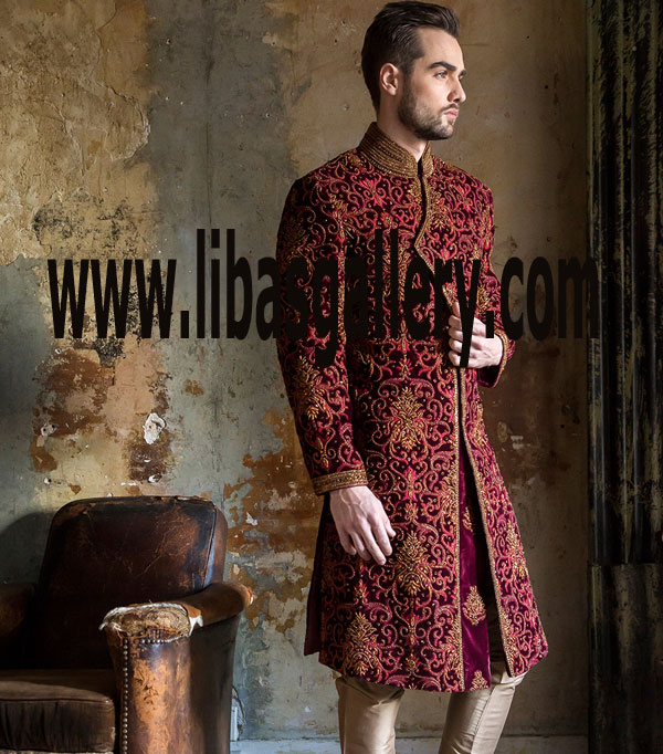 Latest Wedding Sherwani Collection 2017 27