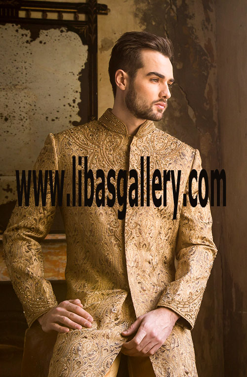 Latest Wedding Sherwani Collection 2017 28