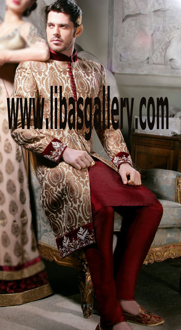 Latest Wedding Sherwani Collection 2017 33