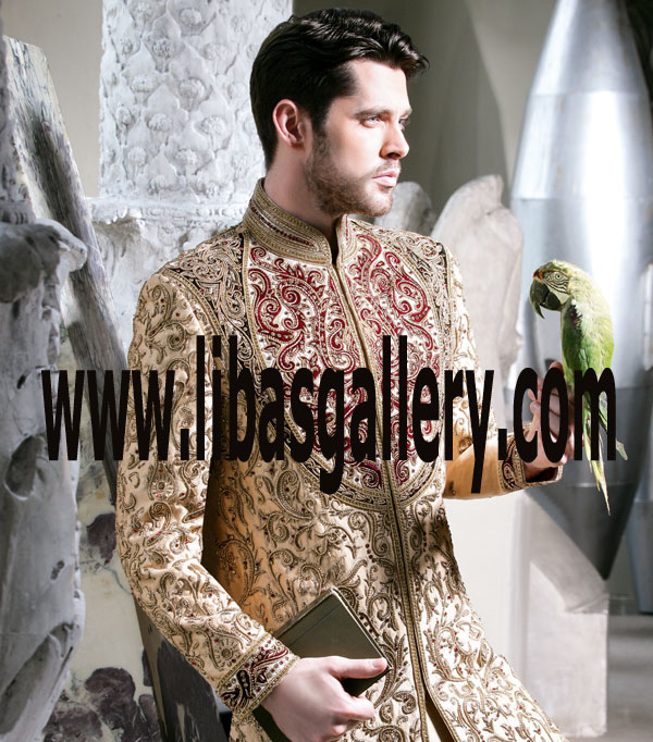 Latest Wedding Sherwani Collection 2017 35