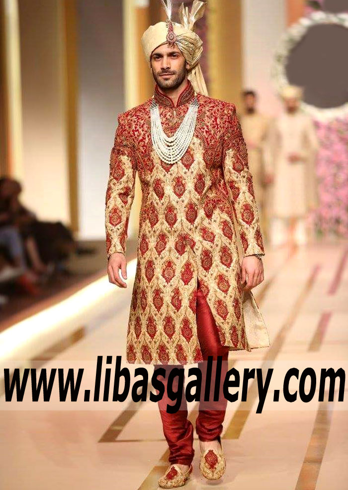 Elegant Jamawar New Sherwani