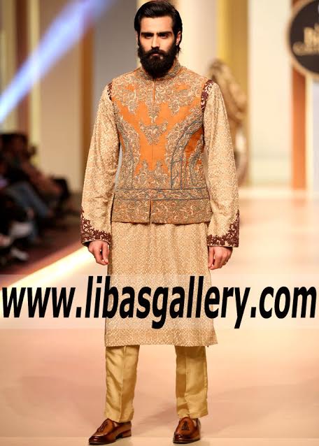 Wedding Season Embroidered Groom waistcoat Suit