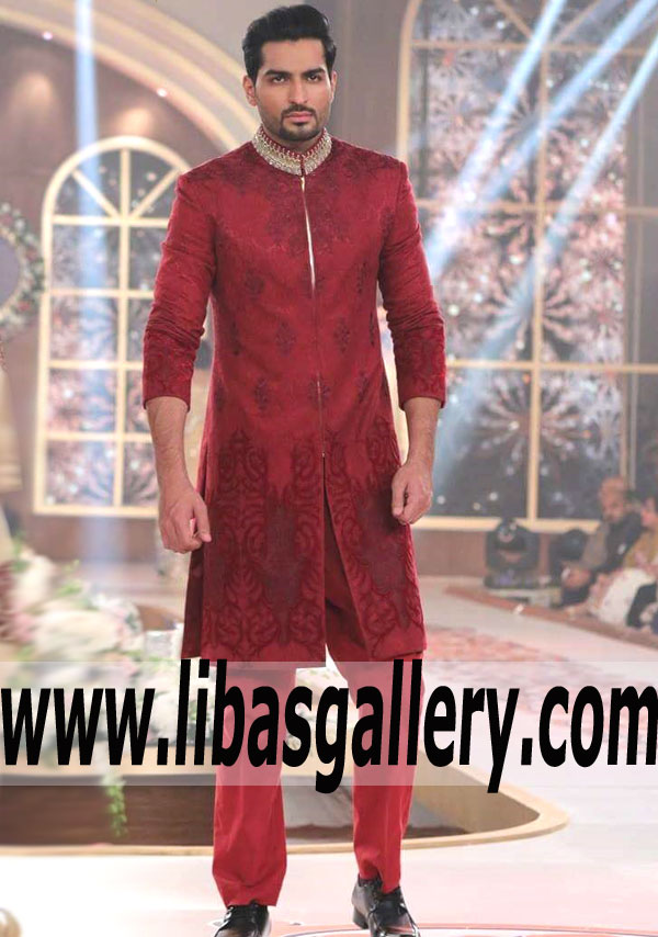 Custom Bespoke Menswear Sherwani for Next Wedding Event