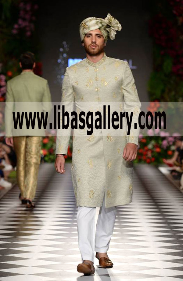 Complete Groom Dulha Package Wedding Sherwani and Pagri