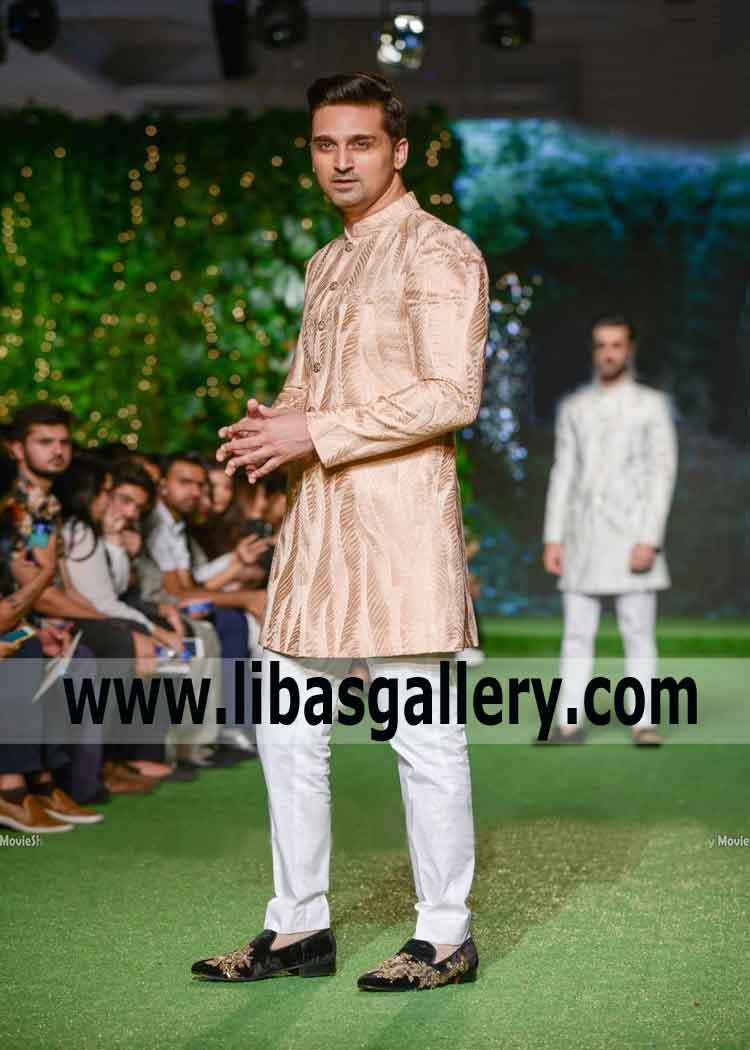 Short length Happy Groom Dulha Wedding Sherwani
