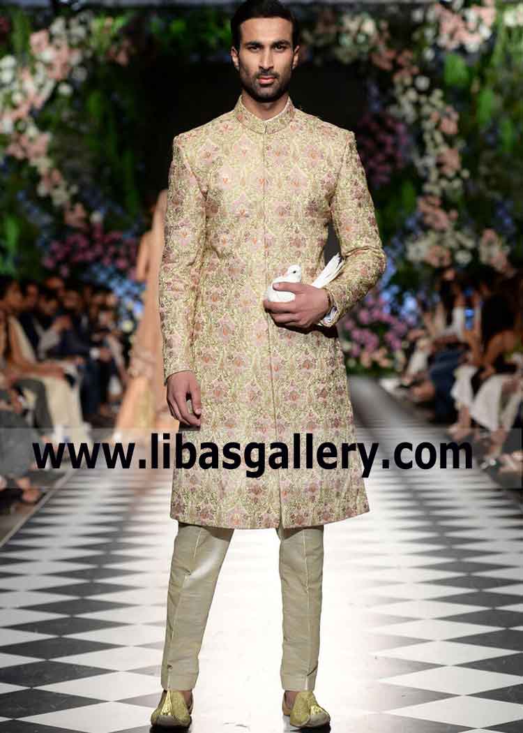 Happy Groom Wedding Sherwani for Barat day