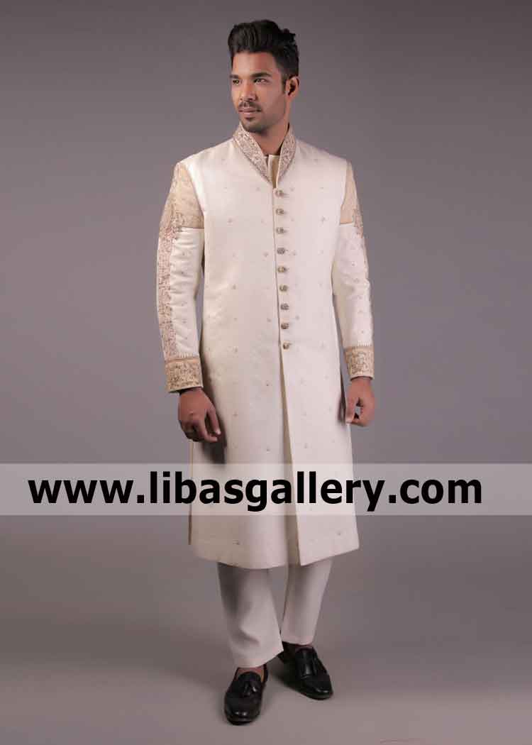 Show time Groom Wedding Jamawar Sherwani