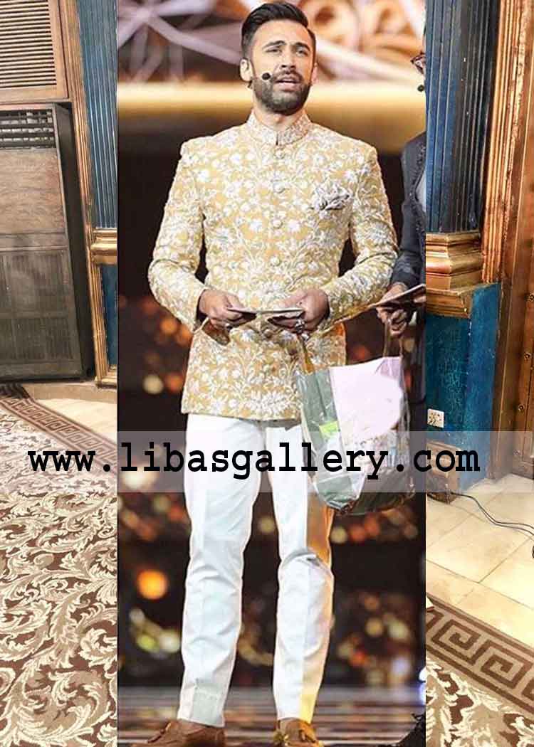 prince coat sherwani bandhgala coat for groom nikah barat day 