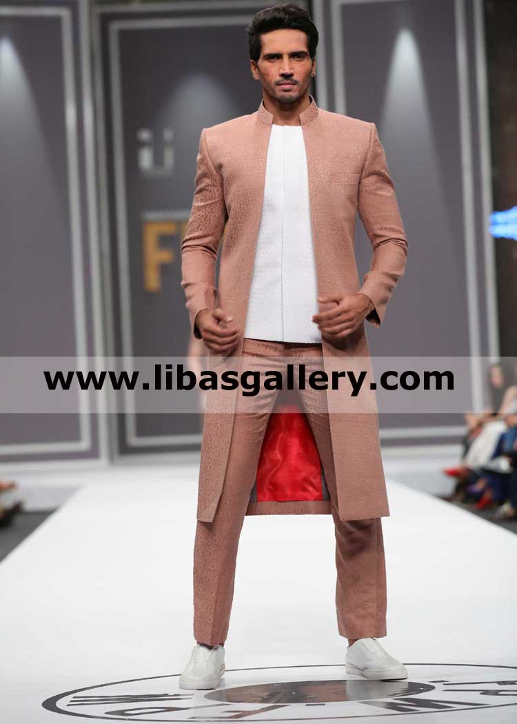 Mens Sherwani Article Button less Style with pants