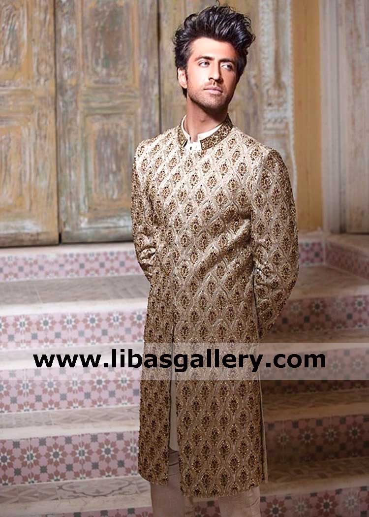 Record breaker embellished wedding jacket for groom 