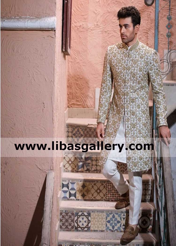 wedding sherwani created with unparalleled craftsmanship for groom