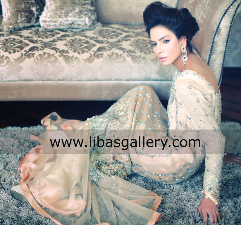 Apricot Tropisch Special Occasion Dress 