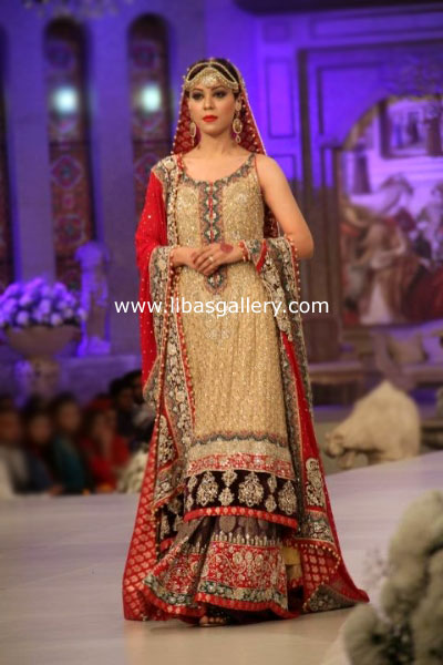 Golden Red Dulce Lehenga