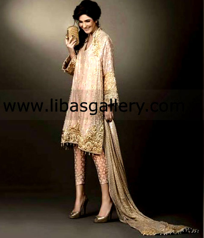 Cameo Pink Sondra Special Occasion Wear 